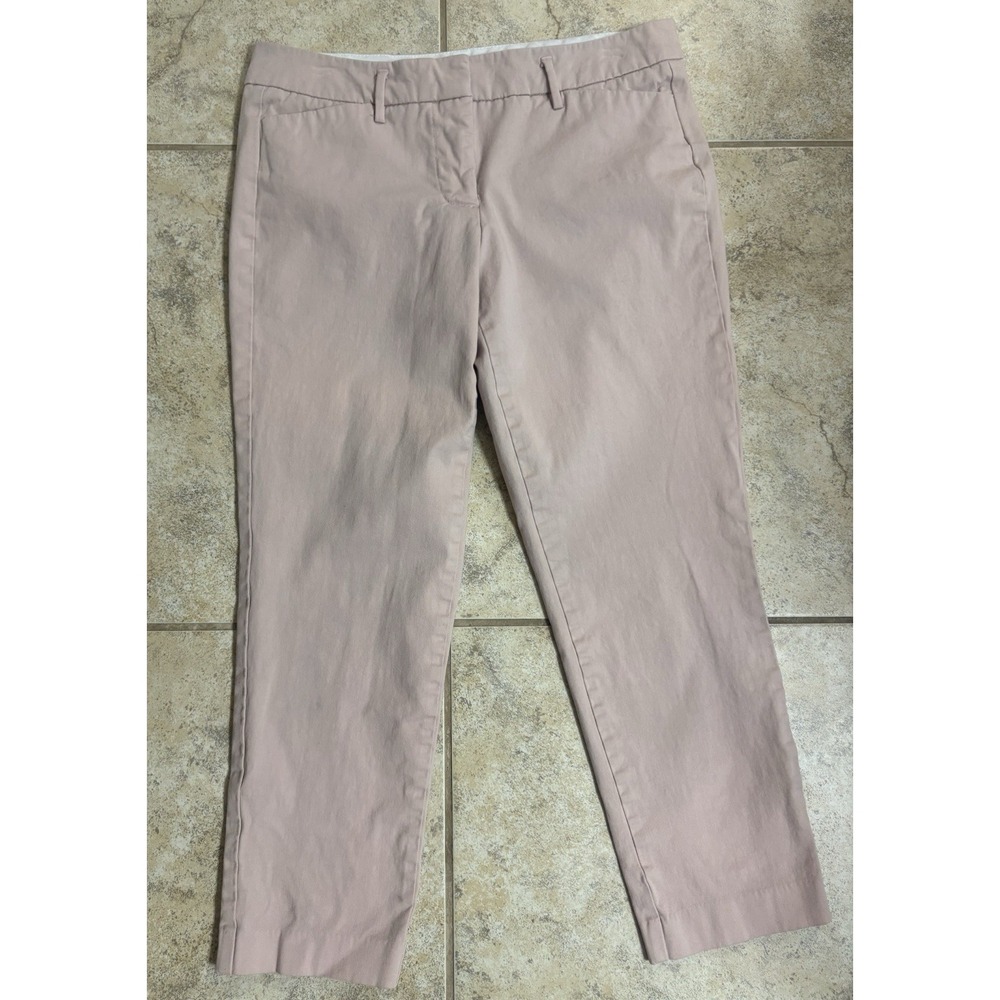 Worthington Pink Dusty Rose Slim Ankle Pants 6 Mid Rise Career Casual